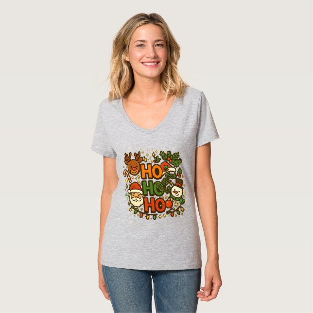 AMITA | HO HO HO Holiday Crew Tee (Hel framsida)