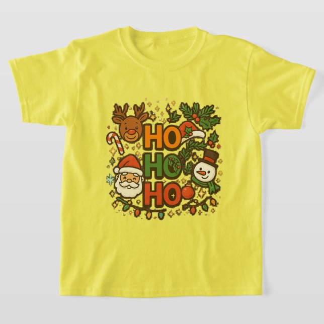 AMITA | HO HO HO Holiday Crew Tee (Laydown)