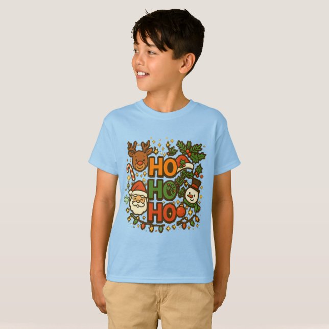 AMITA | HO HO HO Holiday Crew Tee (Hel framsida)