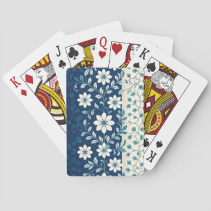 AMITA Infinite Bloom Blommig blå harmoni Casinokort