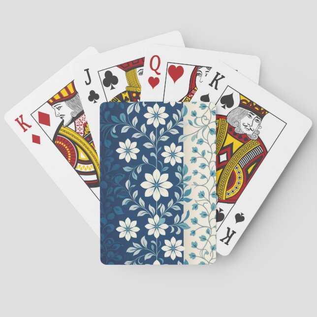 AMITA | Infinite Bloom | Blue Floral Harmony  Casinokort (Baksidan)