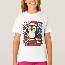 AMITA | Merry Christmas Penguin T Shirt