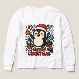 AMITA | Merry Christmas Penguin T Shirt