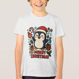 AMITA | Merry Christmas Penguin T Shirt