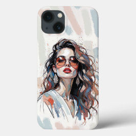 AMITA | Mjuk pastellkonst Kvinna Telefonfodral