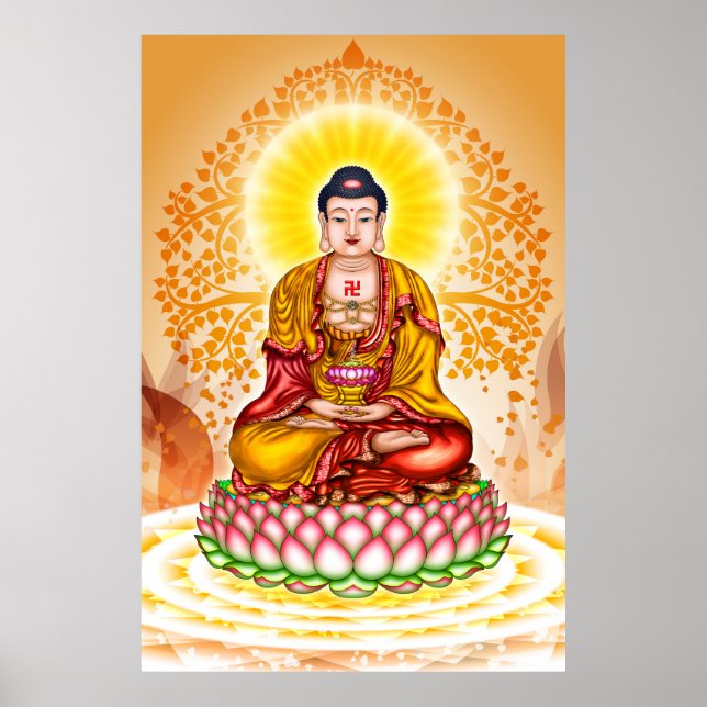 Amitabha Buddha 02 Poster (Framsidan)