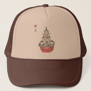 Amitabha Buddha som mediterar hatten Keps