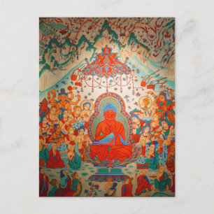 Amitabha Buddha Sukhavati Rena Landet Vykort