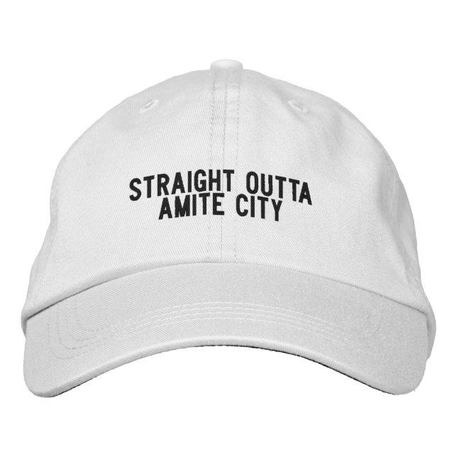 Amite City LOUISIANA Hatt Broderad Keps (Framsida)