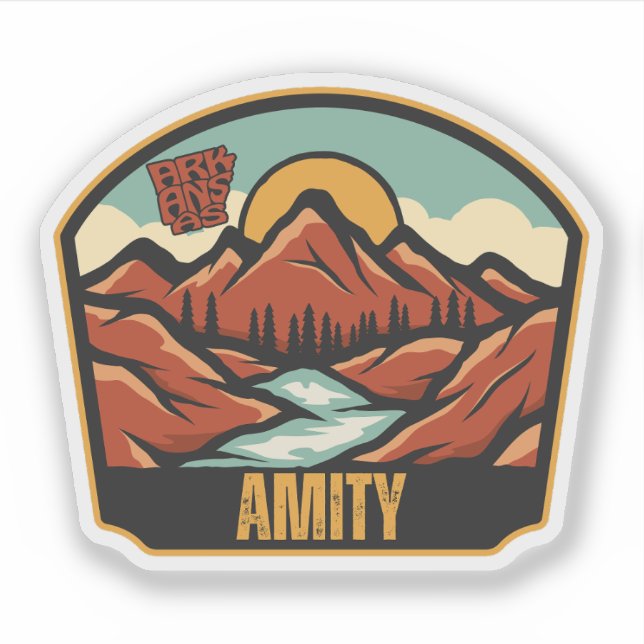 Amity, Arkansas  Klistermärken (Framsida)
