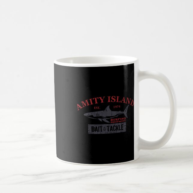 Amity Island it and Tackle Retro Fishing Kaffemugg (Höger)