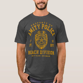 Amity Island Police Beach Division T Shirt