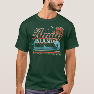 Amity Island Retro Sliten Universal UCS LLC pojke T Shirt