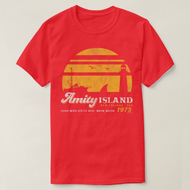 Amity Island Sunset Worout Universal UCS LLC T Shirt (Design framsida)