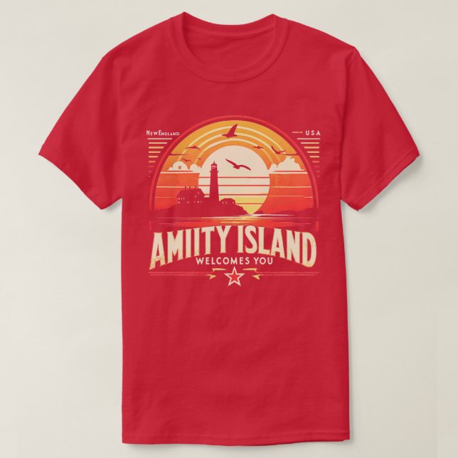 Amity Island T Shirt (Design framsida)