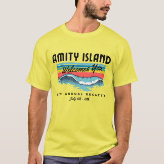 Amity Island välkomnar dig - Jaws Movie T-Shirt