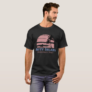 Amity Island välkomnar dig Jaws Retro Movie från 7 T Shirt