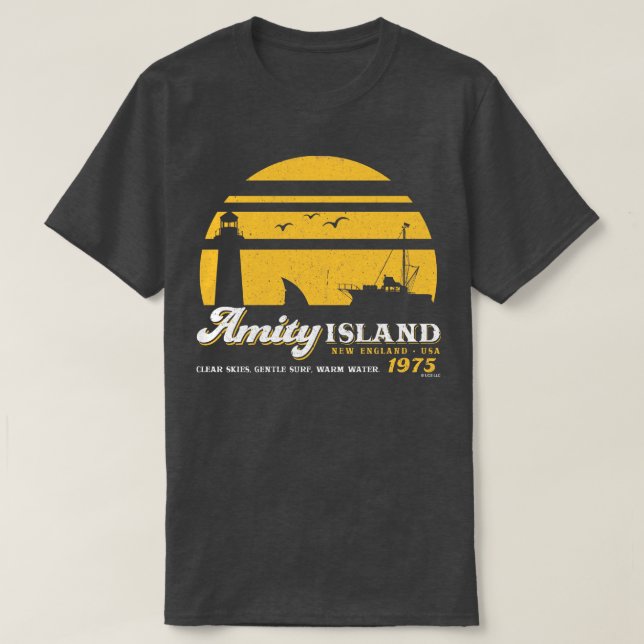 Amity Island Worn Universal UCS LLC T Shirt (Design framsida)