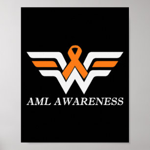 Aml Warrior I är Bra Akute Myeloid Leukemia Awaren Poster