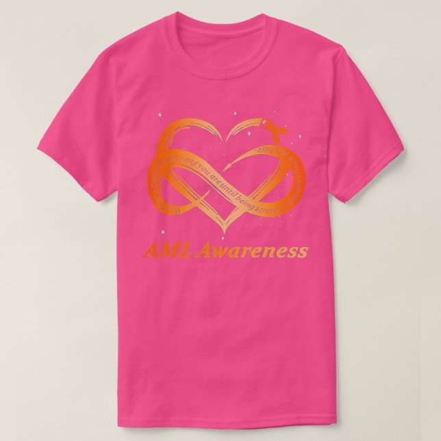 AML Warrior Im Bra Akut Myeloid Leukemi Awarene T Shirt (Design framsida)
