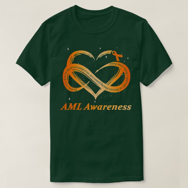 AML Warrior Im Bra Akut Myeloid Leukemi Awarene T Shirt (Design framsida)