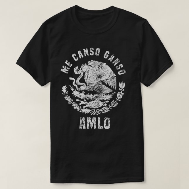 AMLO Andres Manuel Lopez Obrador Presidente De Mex T Shirt (Design framsida)
