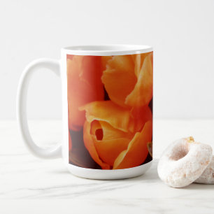 Amma ~ An Array of Orange Tulips Kaffemugg