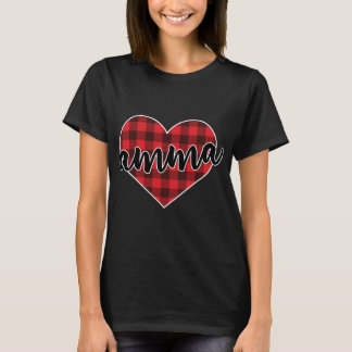 Amma Buffalo Play Heart Mysigt jul Vinterpat T Shirt