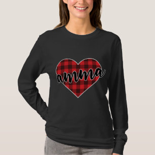 Amma Buffalo Play Heart Mysigt jul Vinterpat T Shirt
