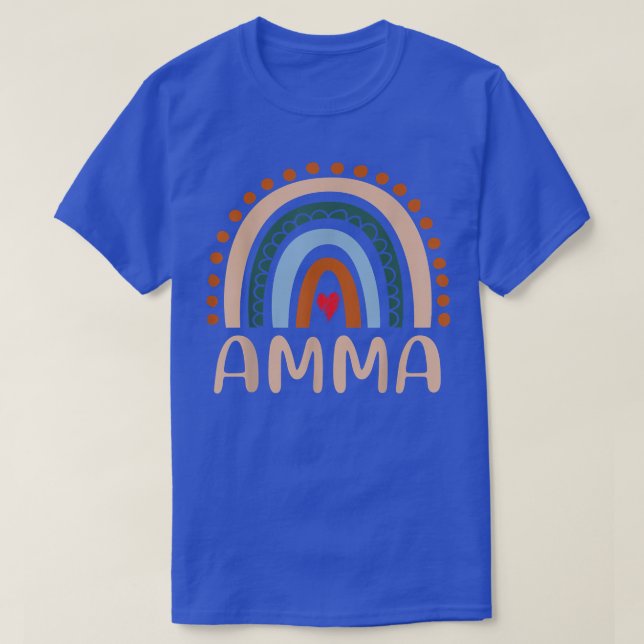 Amma Rainbow Grandma Cute Mors dag Funny Amma T Shirt (Design framsida)