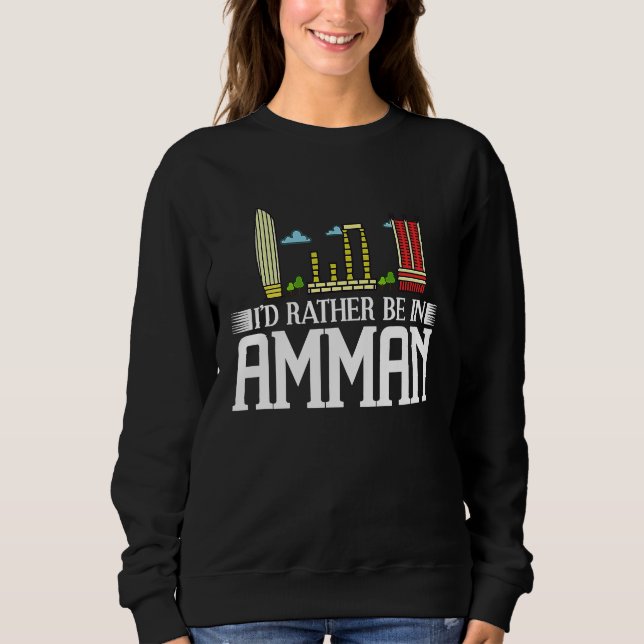 Amman Jordan City Skyline Map Travel T Shirt (Framsida)