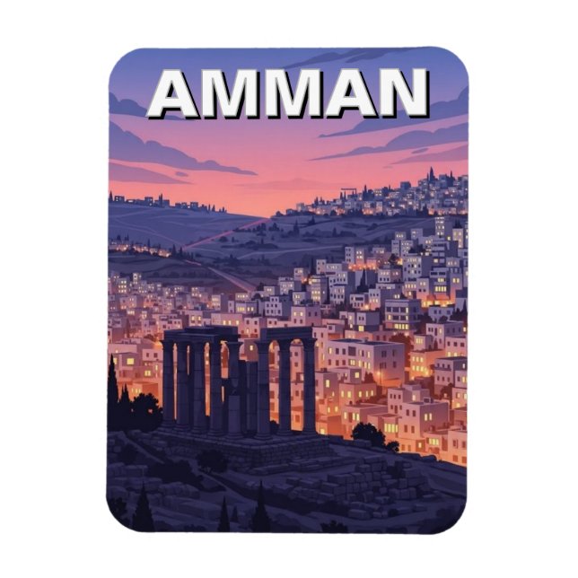 Amman Jordan Resa Magnet (Vertikal)