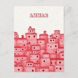 Amman Jordan Resa Vykort