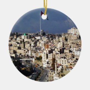 Amman Jordanien Julgransprydnad Keramik