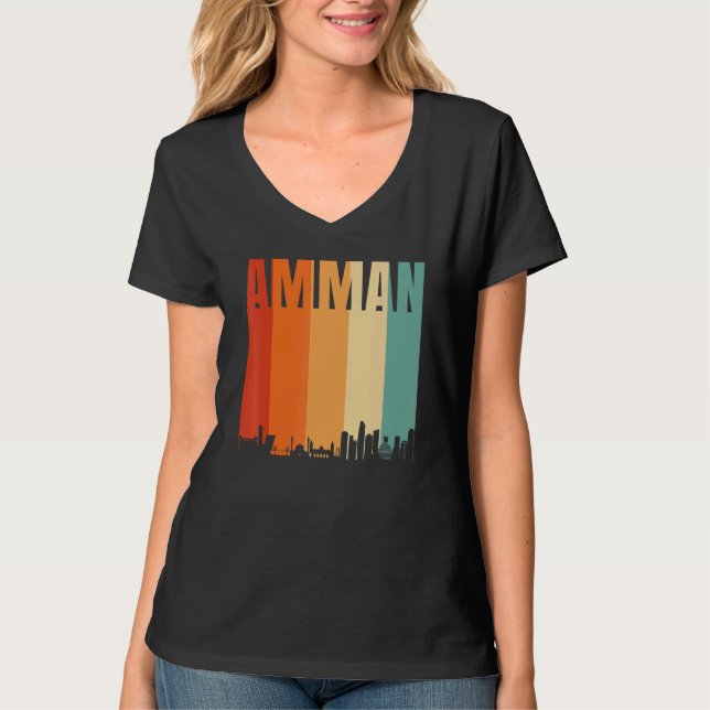 Amman Skyline T Shirt (Framsida)