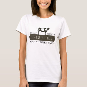 Ammande Humor Mamma Dairy Farm T-Shirt