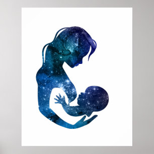 Ammande Mor och barn Poster