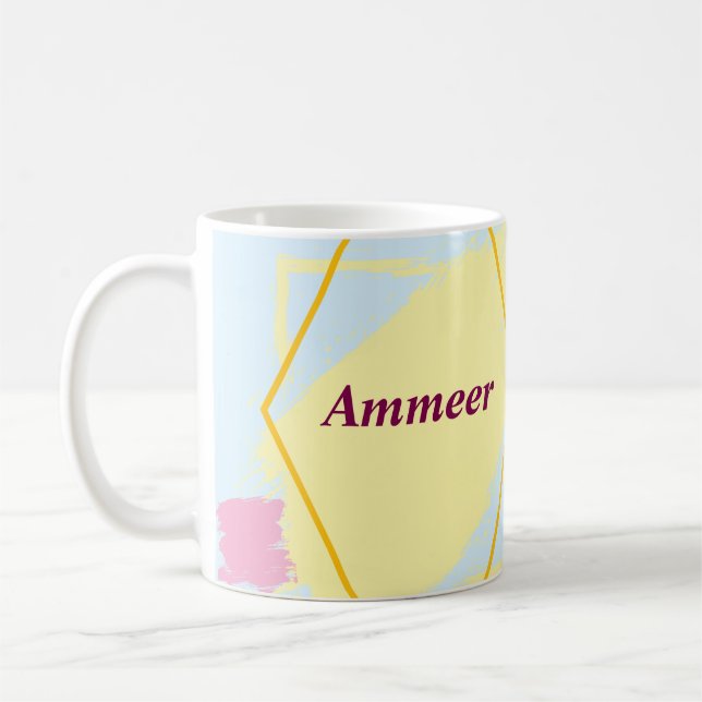 Ammeer namn mugg,skriv ut namn på kopp (Vänster)