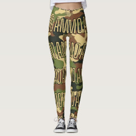 AMMO Apparel Classic Army Skriv ut kvinnans allt-ö Leggings