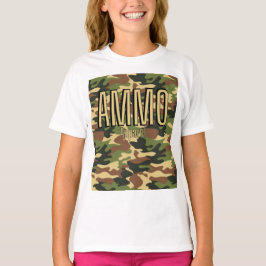 AMMO Apparel Classic Army Skriv ut T-Shirt för fli