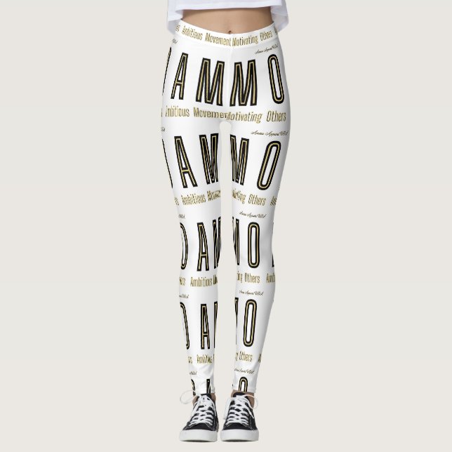 Ammo Apparel USA Acronym Womans's Leggings (Framsida)