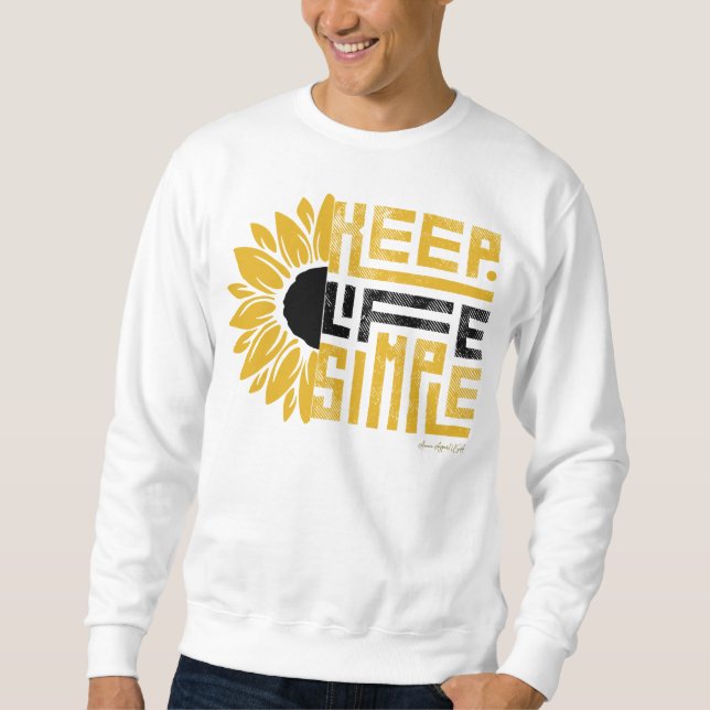 Ammo Apparel USA Behålla Life Simple Manar Sweatsh Lång Ärmad Tröja (Framsida)