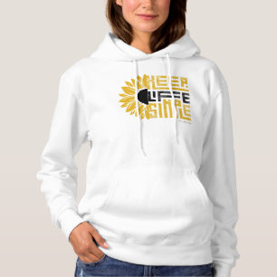 Ammo Apparel USA Behålla Life Simple Womans's Hood T Shirt