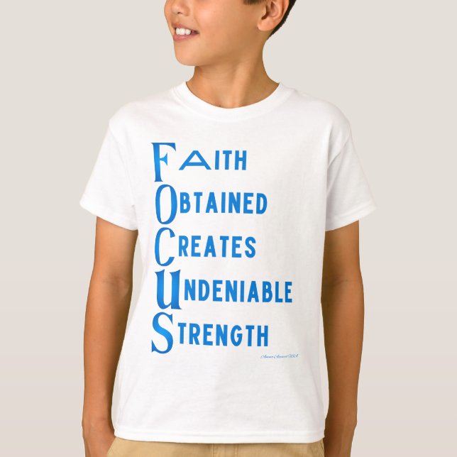 Ammo Apparel USA Focus Acronym Boy's T-Shirt (Framsida)