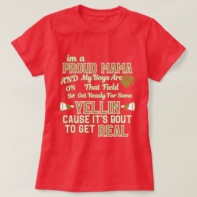 Ammo Apparel USA Im A Proud Mamma Womans's T Shirt (Design framsida)