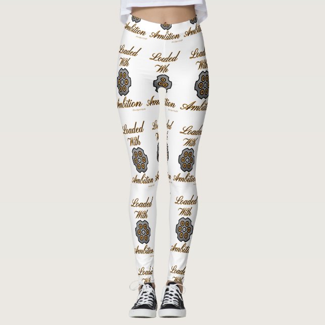 Ammo Apparel USA med Ambition Womans inläsning Leggings (Framsida)