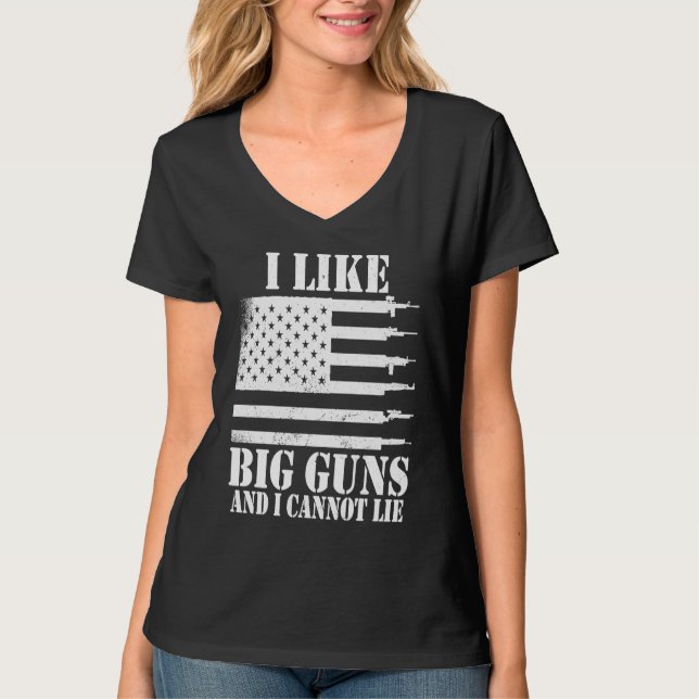 Ammo Gun   I like big guns saying  1 T Shirt (Framsida)