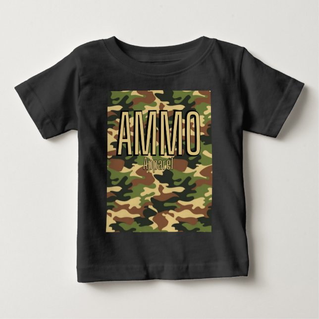 AMMO-utskrift för Klassisk armé T Shirt (Framsida)