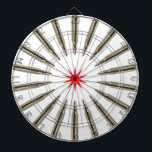Ammo Wheel Dart Board Piltavla<br><div class="desc">Roligtens avskärmningsbord för skyttarna i din familj. Stark utskrift av fullt-färg. Storlekt styrkort (18-tumsdiameter,  1-tumstjock). Omfattar sex pilgrimsflygningar (3 amerikanska flagga med startflyg och 3 brittiska startsflygningar). Avslutat med aluminium ram och hängande krok.</div>