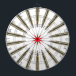 Ammo Wheel Dart Board Piltavla<br><div class="desc">Roligtens avskärmningsbord för skyttarna i din familj. Stark utskrift av fullt-färg. Storlekt styrkort (18-tumsdiameter,  1-tumstjock). Omfattar sex pilgrimsflygningar (3 amerikanska flagga med startflyg och 3 brittiska startsflygningar). Avslutat med aluminium ram och hängande krok.</div>